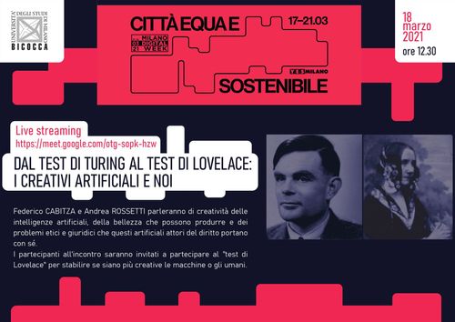 Milano Digital Week - Dal test di Turing al test di Lovelace: i creativi artificiali e noi
